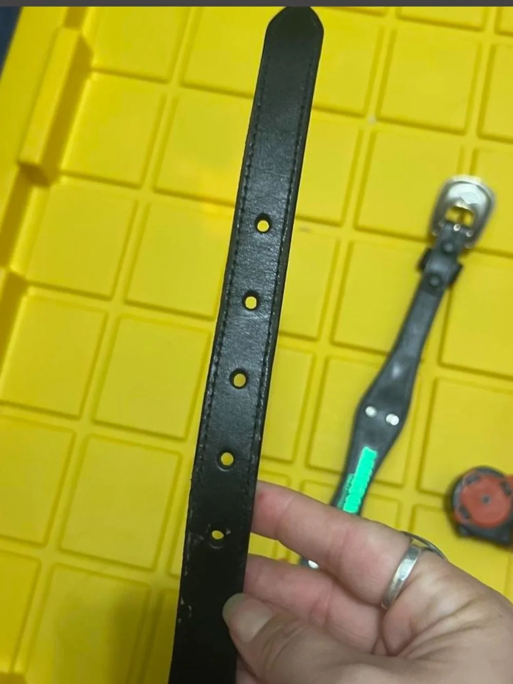 Resistol Western Genuine Leather Silver Studded Belt